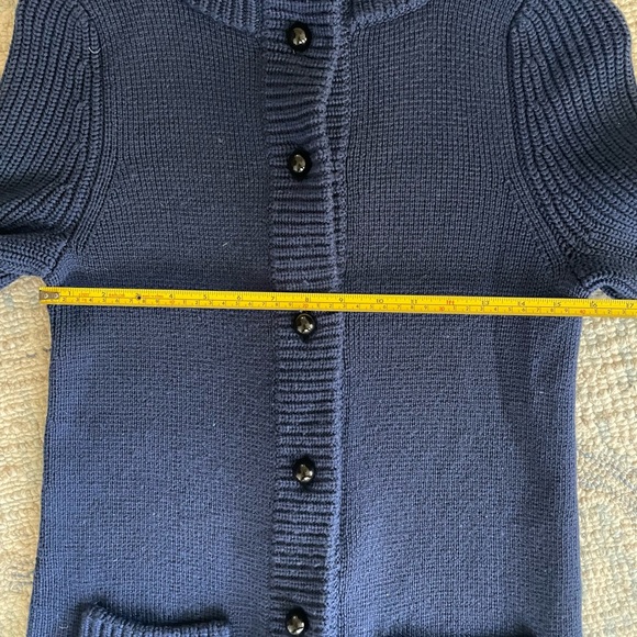 TracyReese Blue Merino Wool Button Down Sweater size medium - Picture 11 of 14